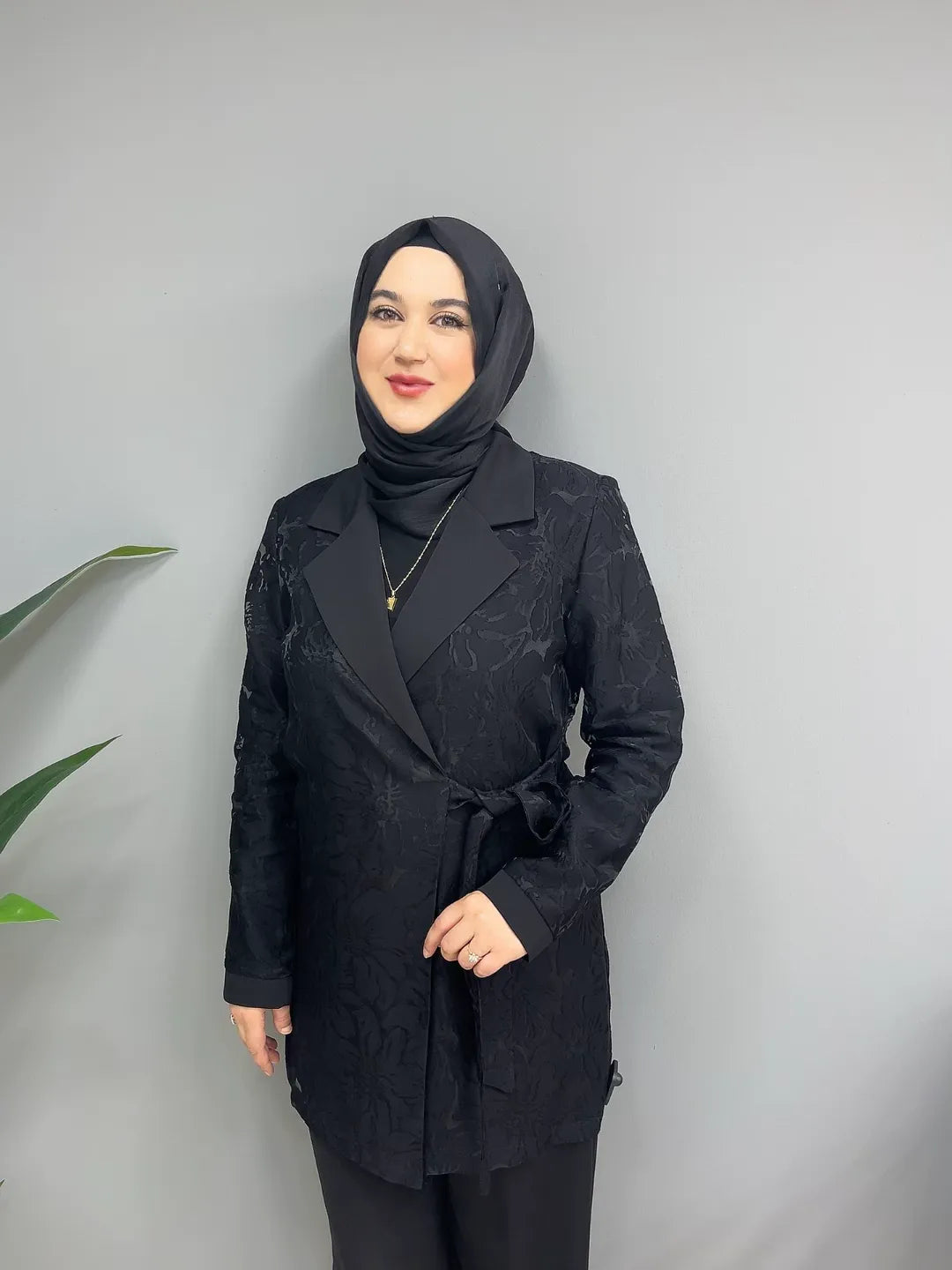 Jakar Desenli Bağlamalı 7754 Üçlü Takım