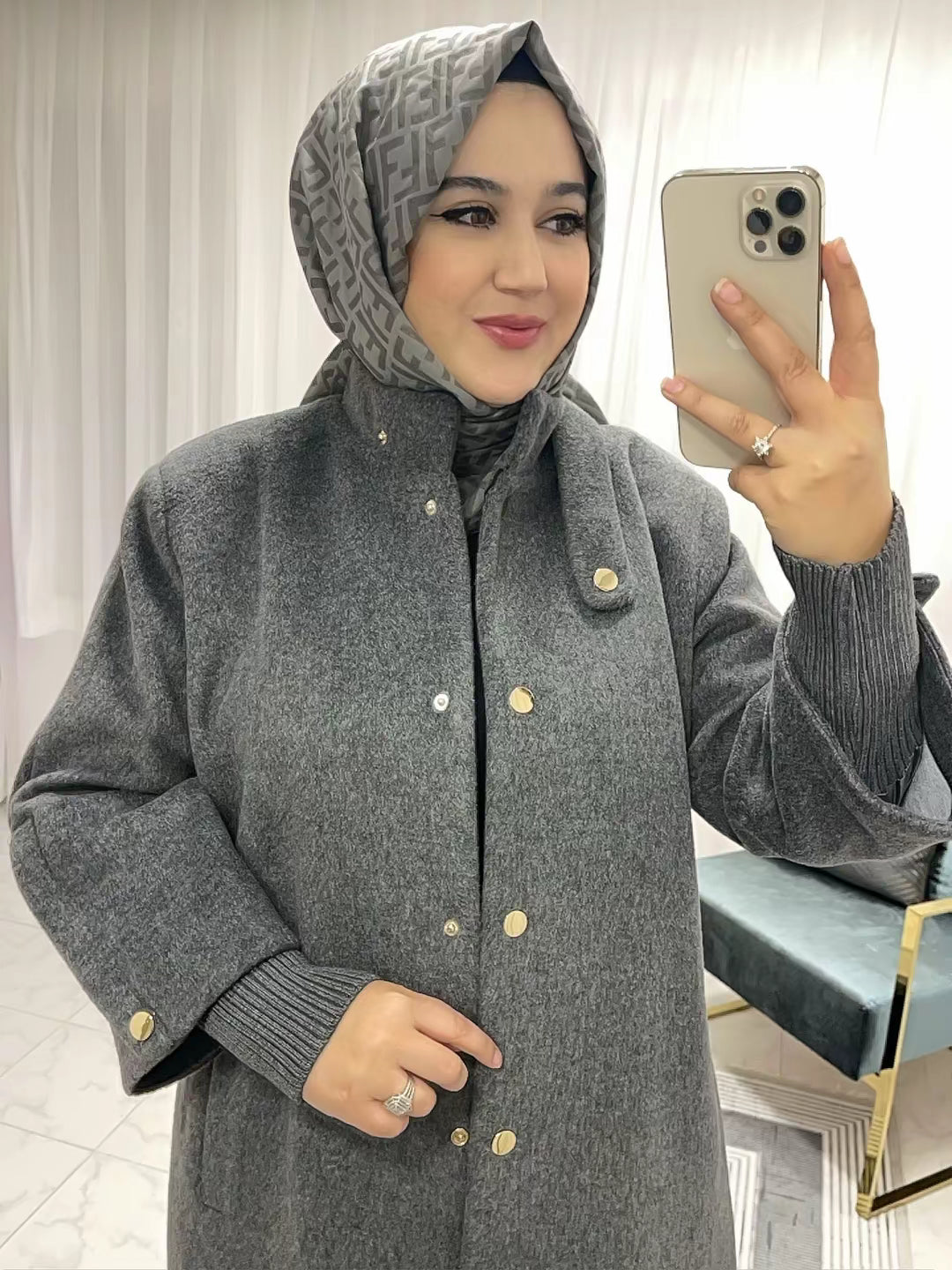 25512 Dik Yaka Kaşe Kaban