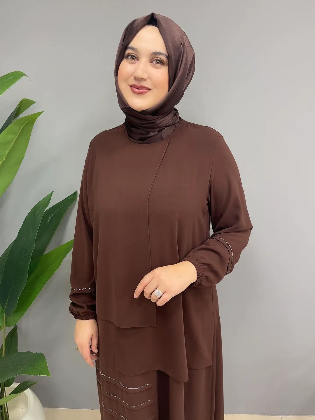 Taş Detaylı 5211 Tunik Takım