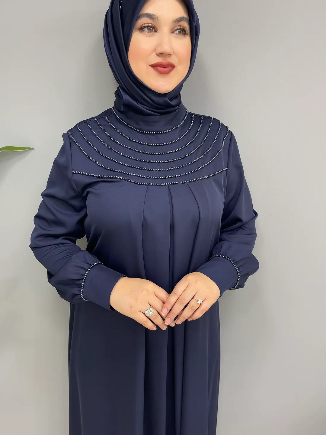 Boncuk İşlemeli 8067 Abiye