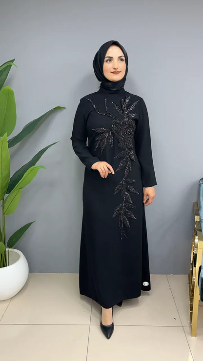 Gül İşlemeli 7233 Abiye