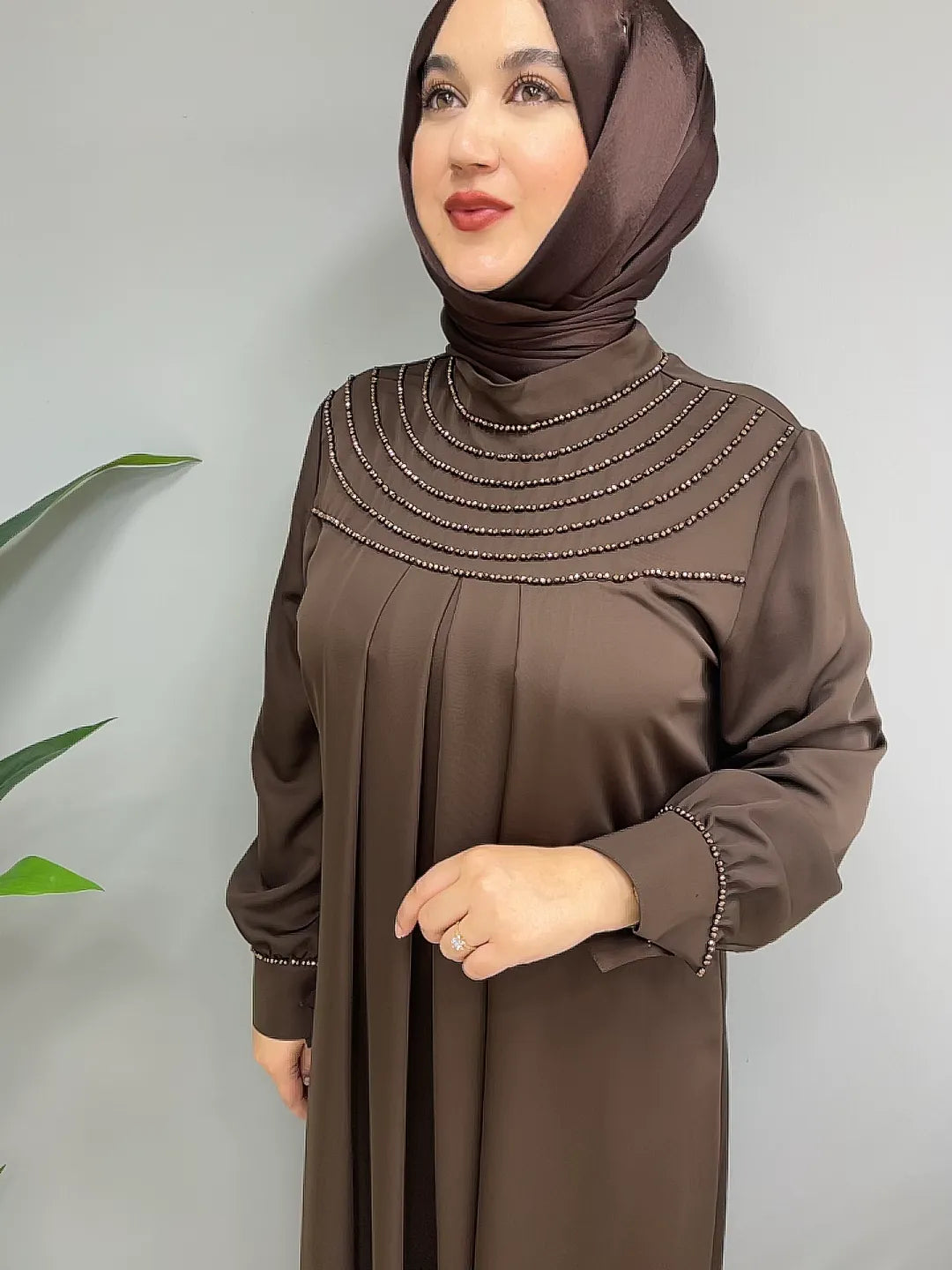 Boncuk İşlemeli 8067 Abiye