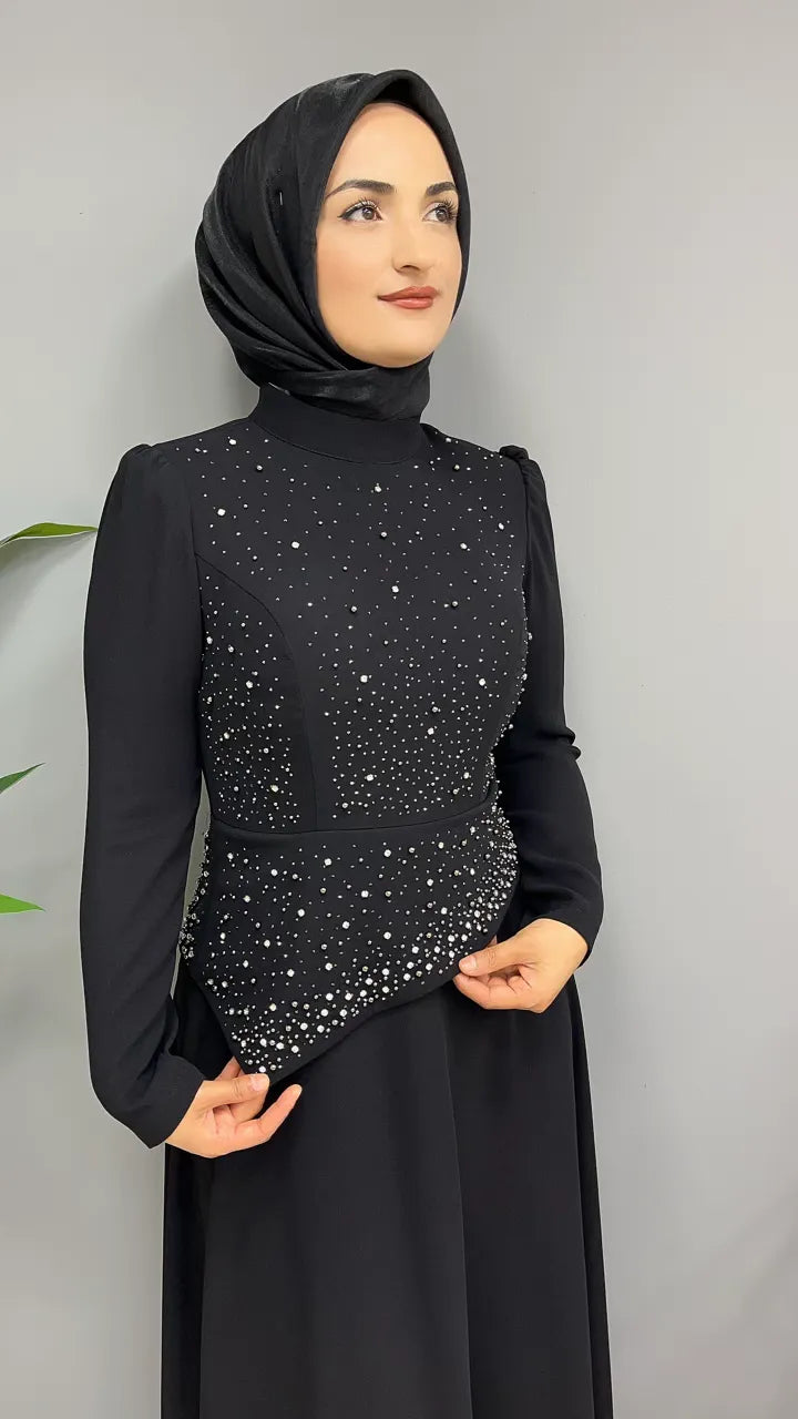 Taş İşlemeli 7262 Abiye