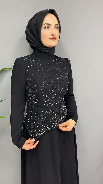 Taş İşlemeli 7262 Abiye
