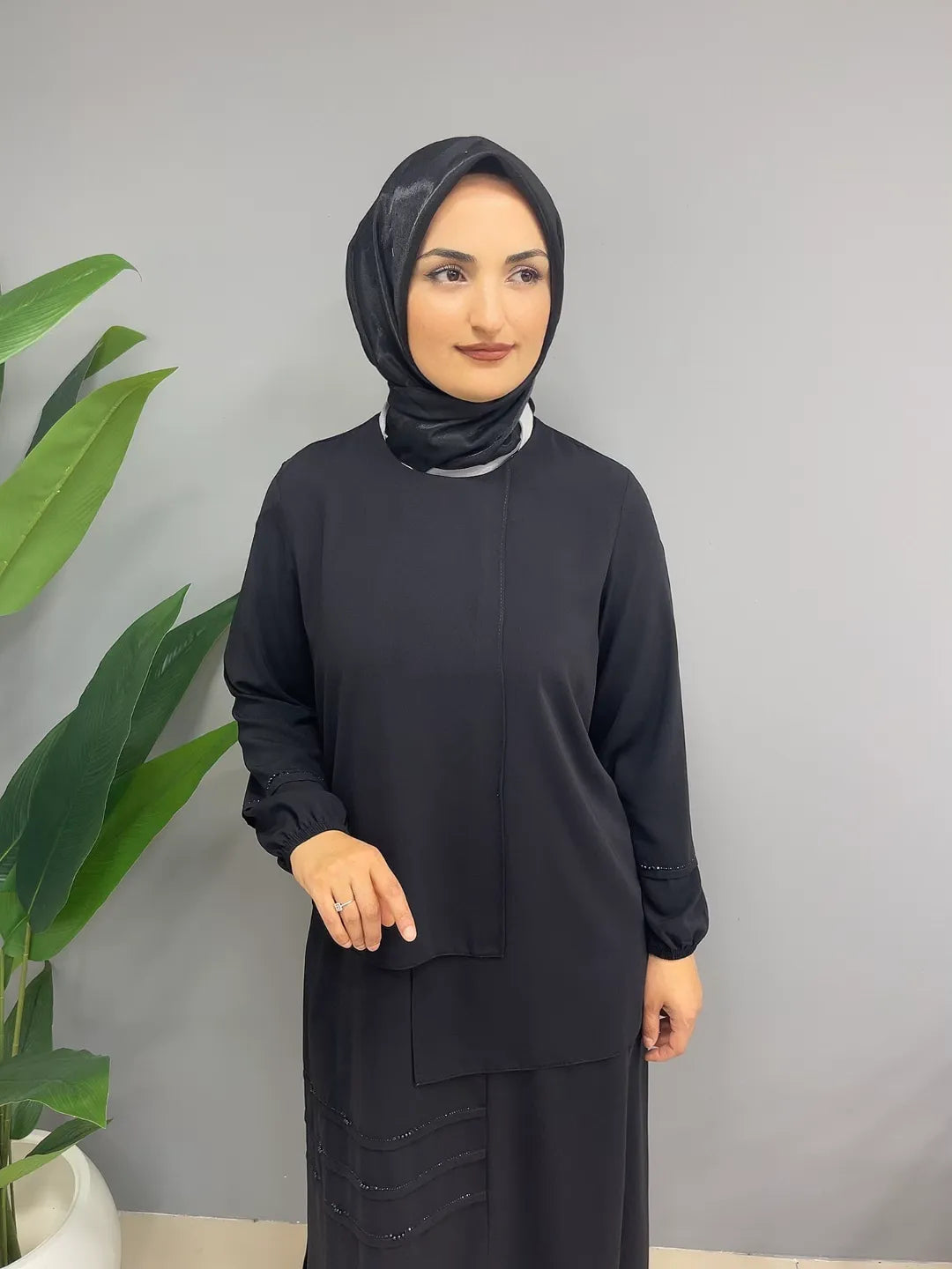 Taş Detaylı 5211 Tunik Takım