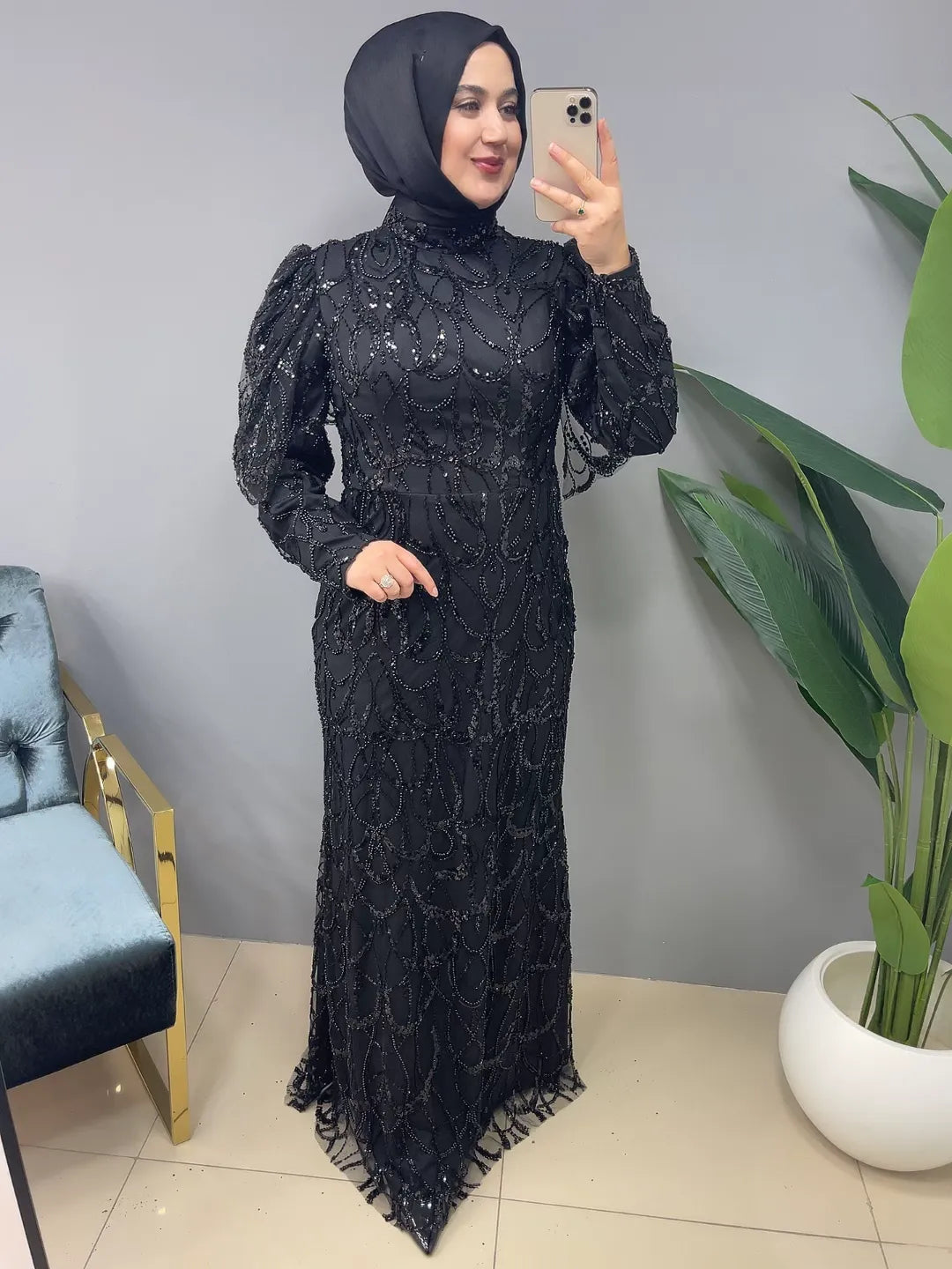17032 Abiye Elbise