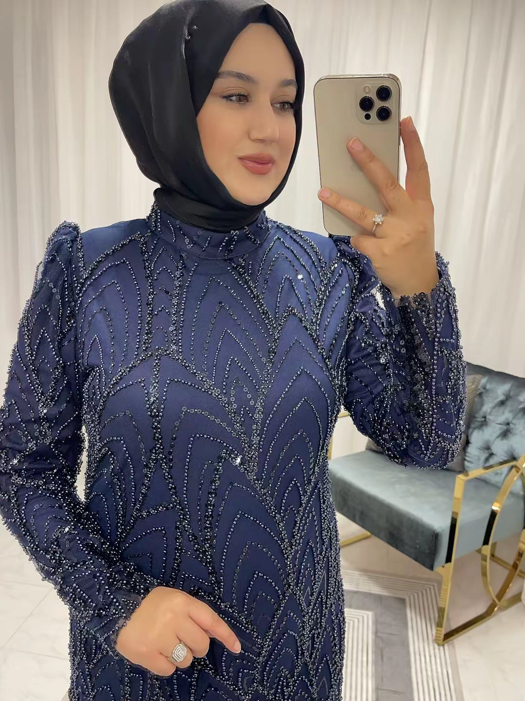 1115 Taşlı Abiye