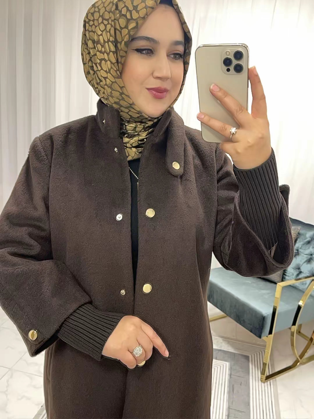25512 Dik Yaka Kaşe Kaban