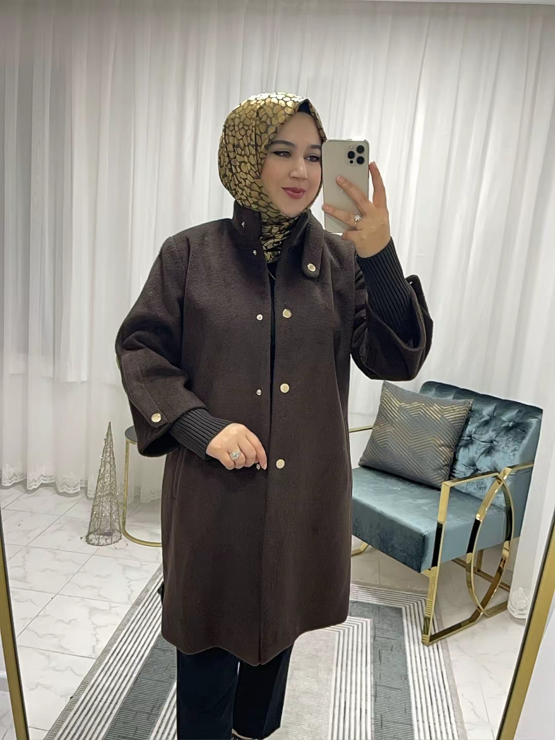 25512 Dik Yaka Kaşe Kaban