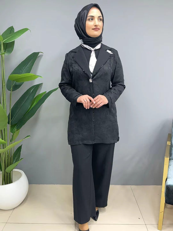 7739 Fularlı Üçlü Takım